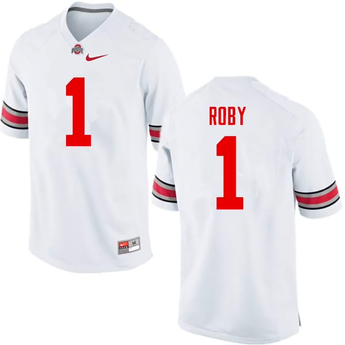 Bradley Roby Ohio State Buckeyes Men's NCAA #1 Nike White College Stitched Football Jersey RDH2256NI
